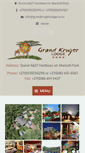 Mobile Screenshot of grandkrugerlodge.co.za